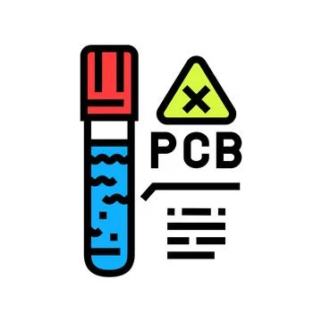 Water testing for pcb contamination color icon vector illustration Stock Illustration