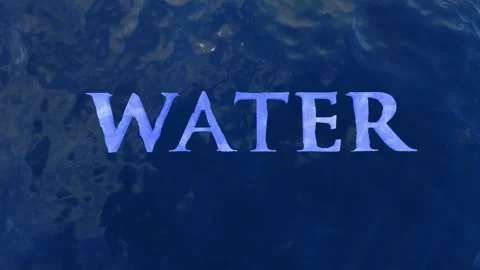 Water text under water Stock Footage 276087358