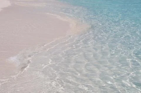 Water texture on the beach Stock Photos