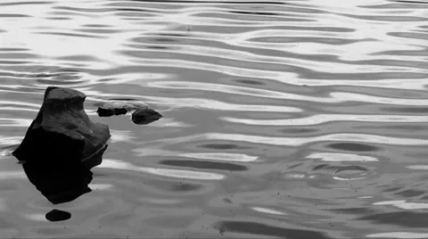 Water texture in mono Stock Footage 1139475