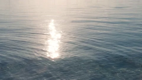 Water texture reflection, blue water in mallorca, balearic islands 스톡 동영상 145033832