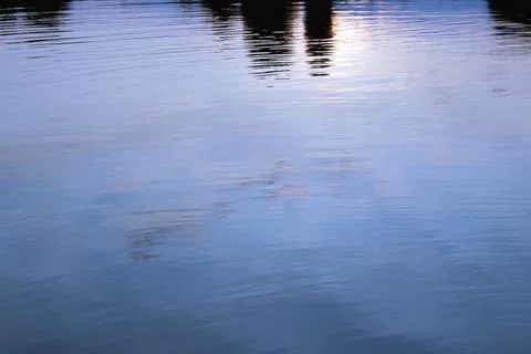Water texture sunset Stock Photos