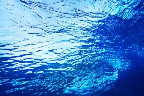 Water texture under water Stock Photos