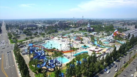 Water Theme Park Aerial  Vidéo 73969809