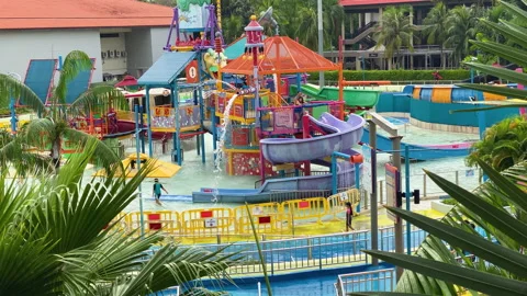 Water theme park Stock Footage 146299433