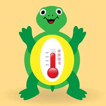 Water thermometer Stock Illustration