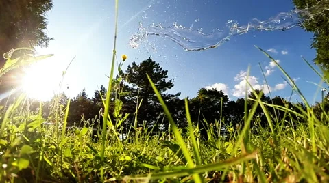 Water thrown in slow motion Stock Footage 42034642