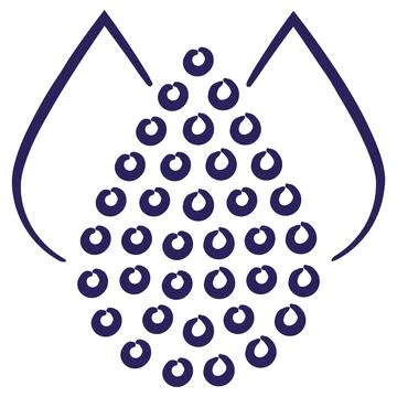 Water Total Dissolved Solids TDS. Liquid drop outline pictogram Stock Illustration