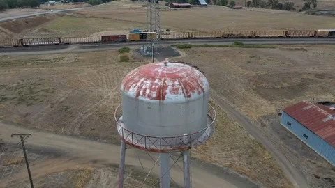 Water Tower 3 Stock Footage 115550890