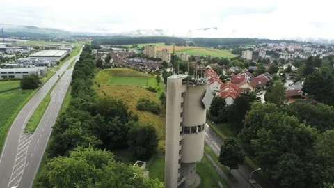 Water tower in Backnang Video stock 157273133