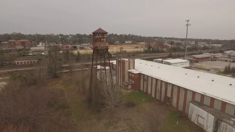 Water Tower Graffiti  Stock Footage 98572490
