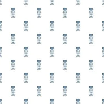 Water tower repeating pattern simple background イラスト素材