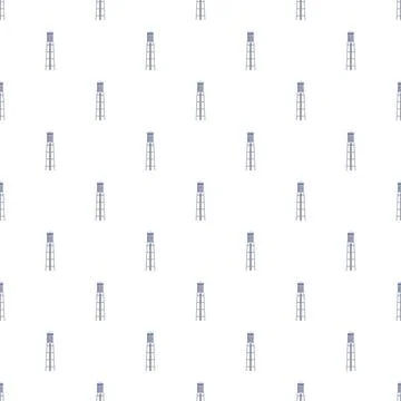 Water towers creating a repeating pattern and background 스톡 일러스트