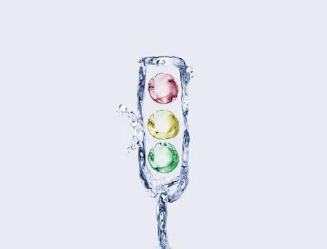 Water Traffic Light Stock Illustration