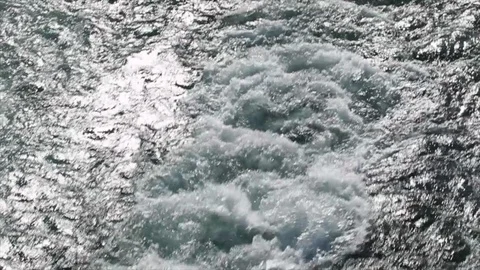 Water trail from a ferry Stock-Footage 105615556