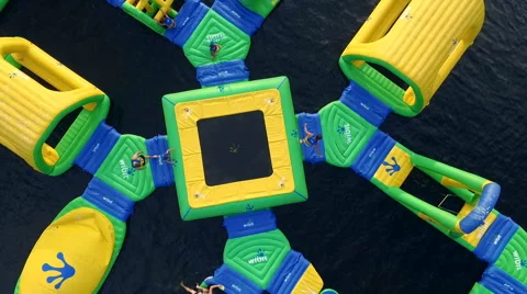 Water Trampoline Stock Footage 67565021
