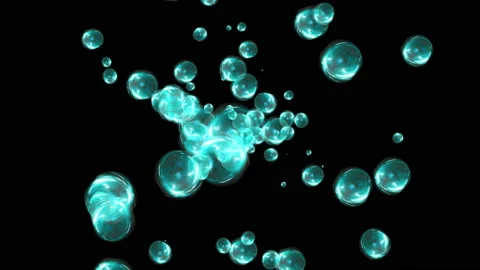 Water Transparent Realistic bubbles flowing Uniform directional 4K UHD Stock-Footage 139096426