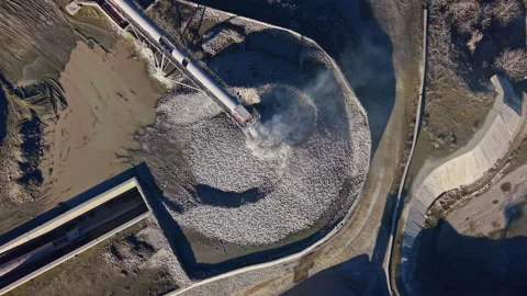 Water treatment facility showcases efficient waste management practices in the Stock Footage 336520251