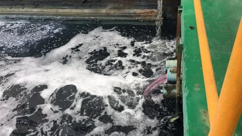Water treatment recycle system technology in Factory Vidéo 123813661
