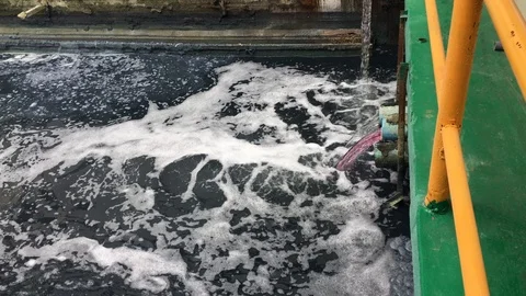 Water treatment recycle system technology in Factory 動画素材 123813698