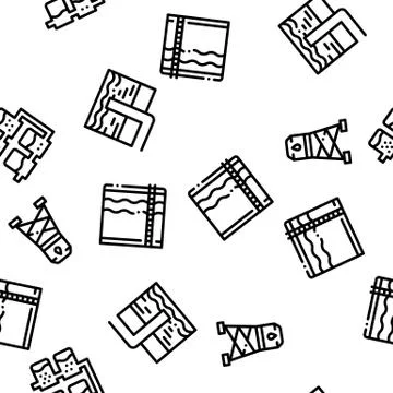Water Treatment Seamless Pattern Vector Illustrazione stock