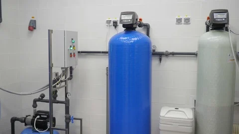 Water treatment system Stock Footage 100641395