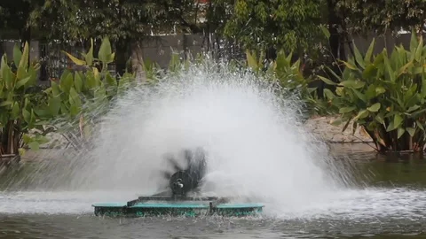 Water turbine working Stock Footage 104790147