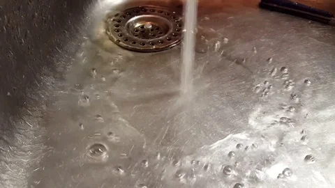 Water in a typical sink Stock Footage 71228159