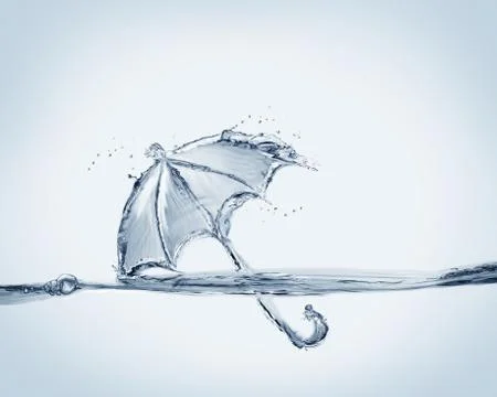 Water Umbrella Illustrazione stock
