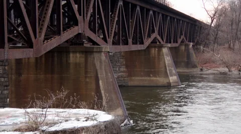 Water Under the Bridge Stock Footage 35517266