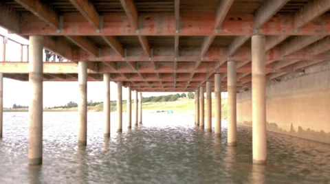 Water under the bridge Stock Footage 36426199