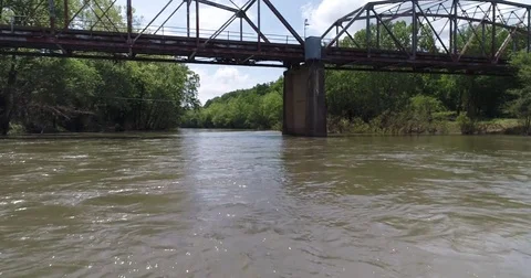 Water Under the Bridge Stock Footage 75547031