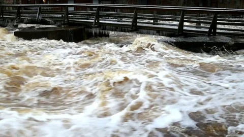 Water under the bridge Stock Footage 84759885