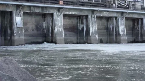 Water under the dam 스톡 동영상 207878206