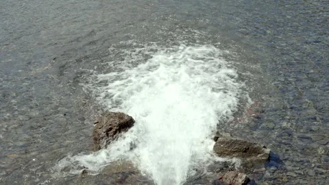 Water under pressure from a pipe Stock-Footage 273952813