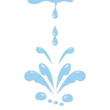 Water vector elements, tears, drop of water Stock Illustration