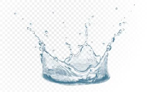 Water vector splash with reflection Stock-Illustration