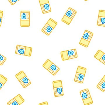 Water vending machine vector seamless pattern Stockillustratie