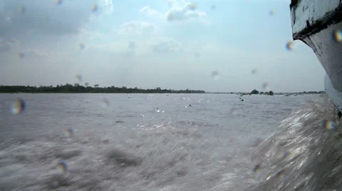 Water view of the Mekong River Video stock 33830361