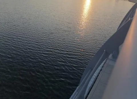 Water View at sunset Stock-Fotos