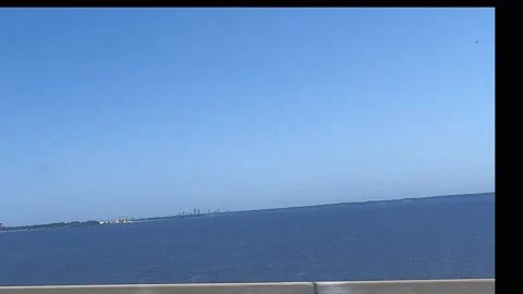 Water views from the highway Stock Footage 156133659