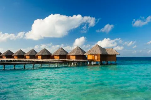 Water villas Foto stock