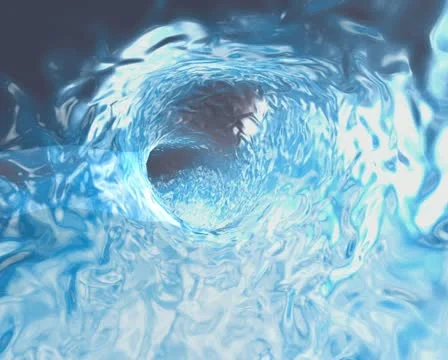 Water Vortex Into The Abyss Background Loop Stock Footage 12530204