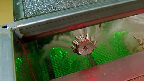 Water Vortex Purifies Air Inside an Innovative Hydro Filter Stock Footage 337500644