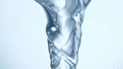 Water vortex spinning on light blue 動画素材 145791649
