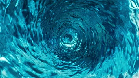 Water Vortex Swirling Counterclockwise i, Stock Video