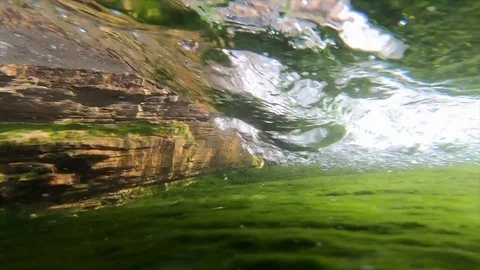 Water vortex in the tidal zone Vídeo Stock 120596828