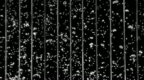 Water Wall with bubbles HD Stock Footage 12592636