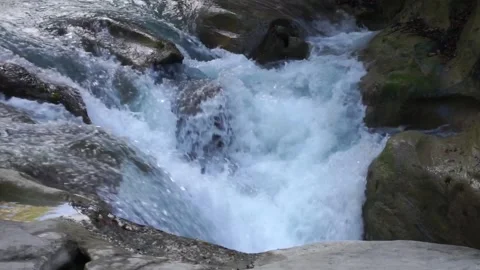 The water was rushing Video stock 144328121