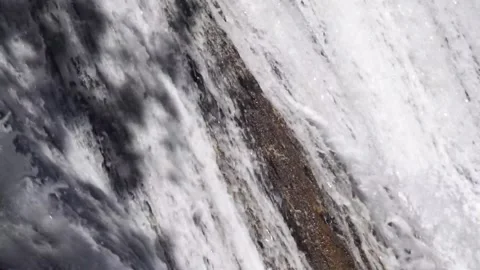 The water was rushing Video stock 144328461